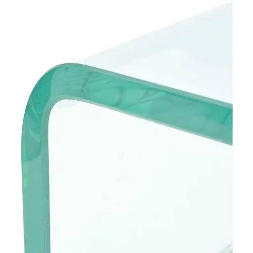 TV-Schrank/Monitorerhöhung transparent 80x30x13 cm Glas