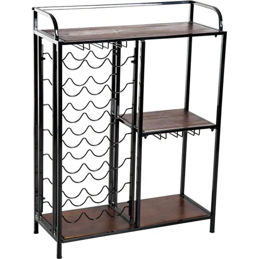 Weinregal Weinschrank Weinständer 21 Flaschen 3 Staufächer