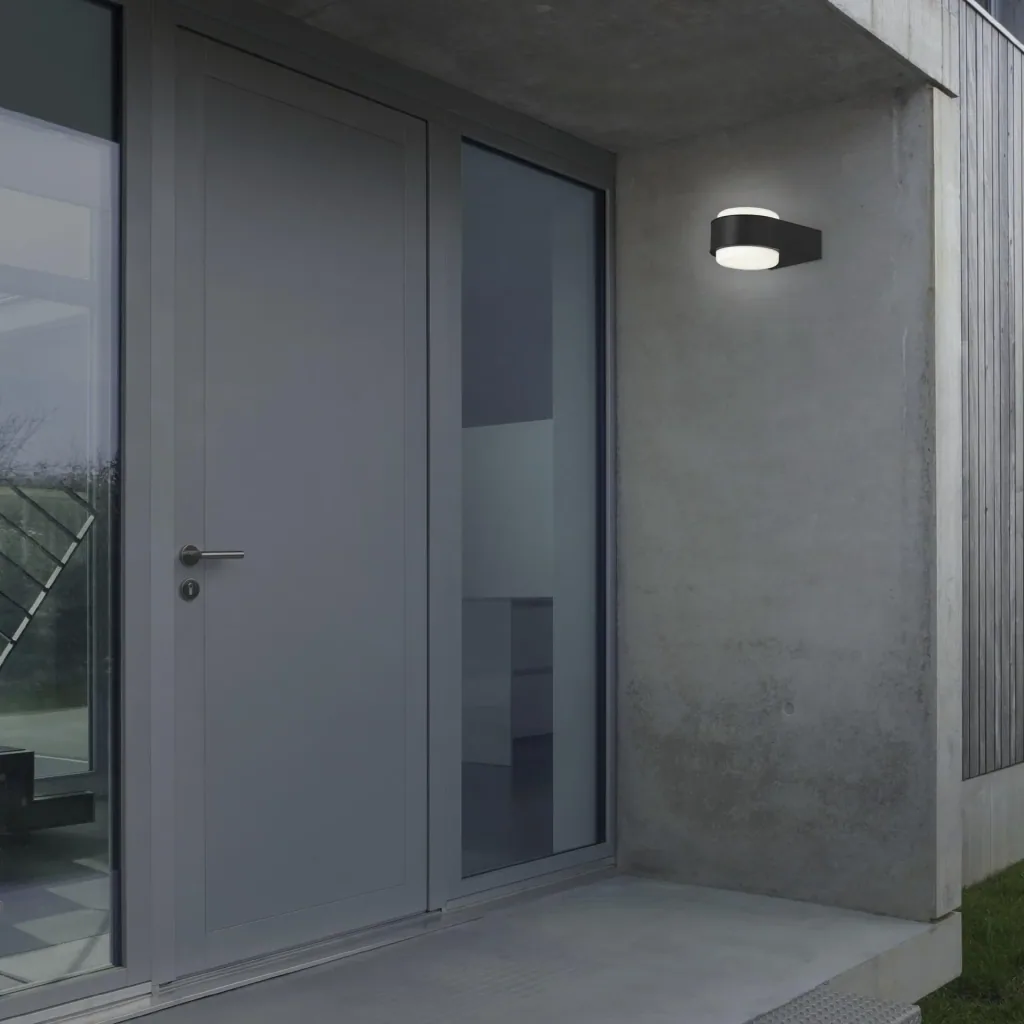 HANAU LED Außenwandleuchte, schwarz, IP44, 6,5 Watt, 650 lm, 4.000 K