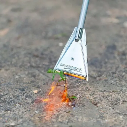 Campingaz GT2000PZ Unkrautbrenner mit Piezo-Zündung und 4 zusätzlichen Gasflaschen