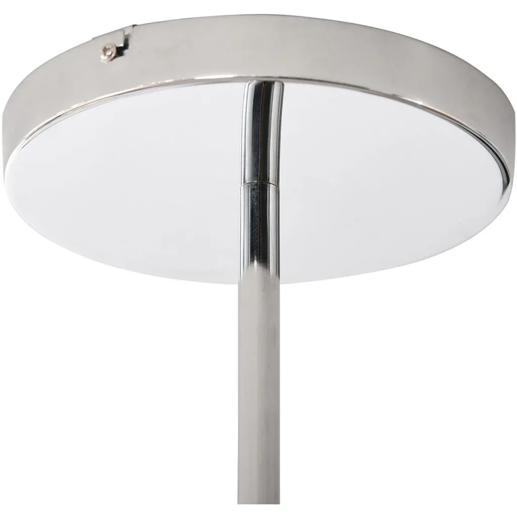 LED Deckenleuchte mit integriertem Dimmer Hellgrau+Silber+Weiß