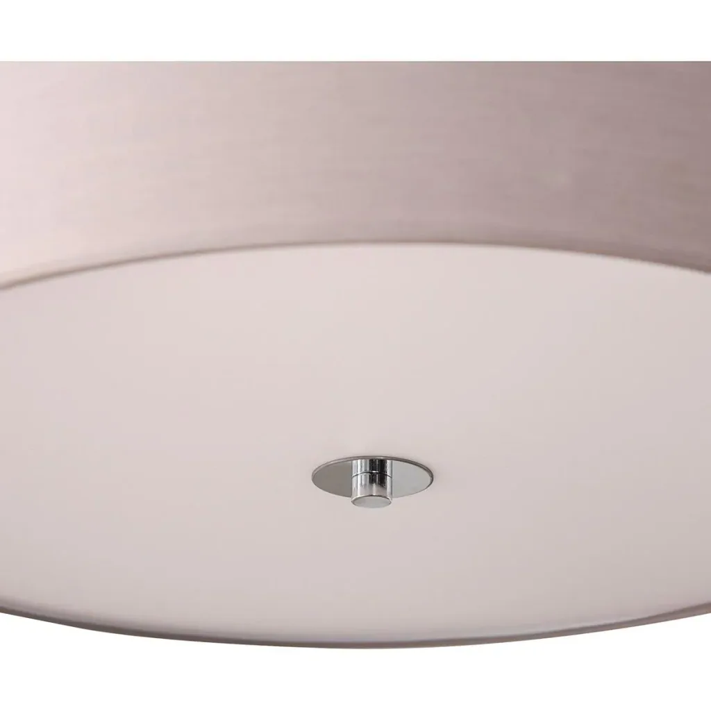 LED Deckenleuchte mit integriertem Dimmer Hellgrau+Silber+Weiß