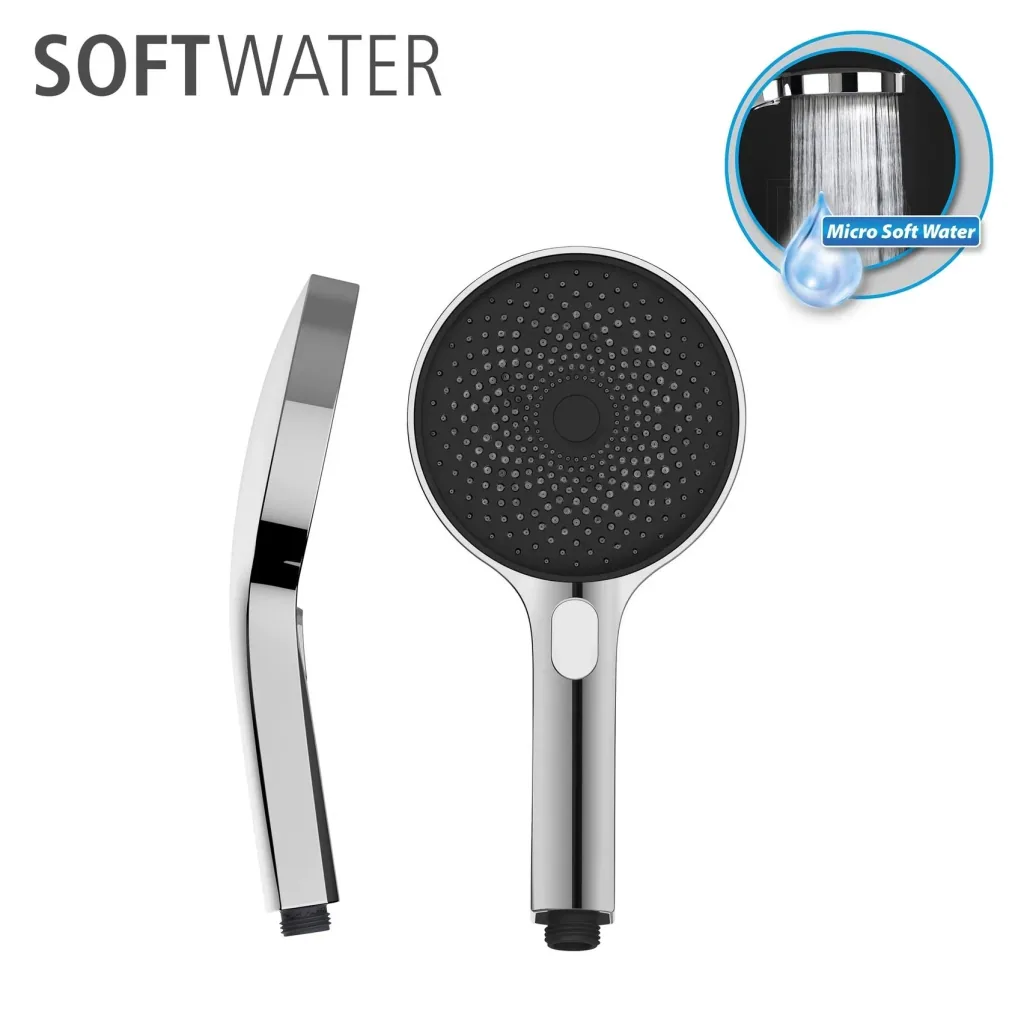 Brauseset Softwater Chrom, Länge Stange: 68 cm