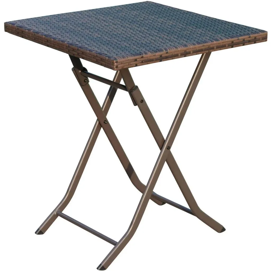 Balkonmöbel als 3-teiliges Set kaffeebraun