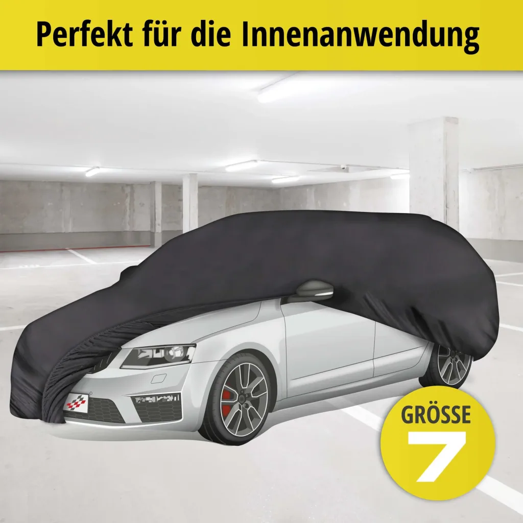 Autoabdeckplane indoor soft - Größe 7 - 461x520x170cm - PES - Elasthan