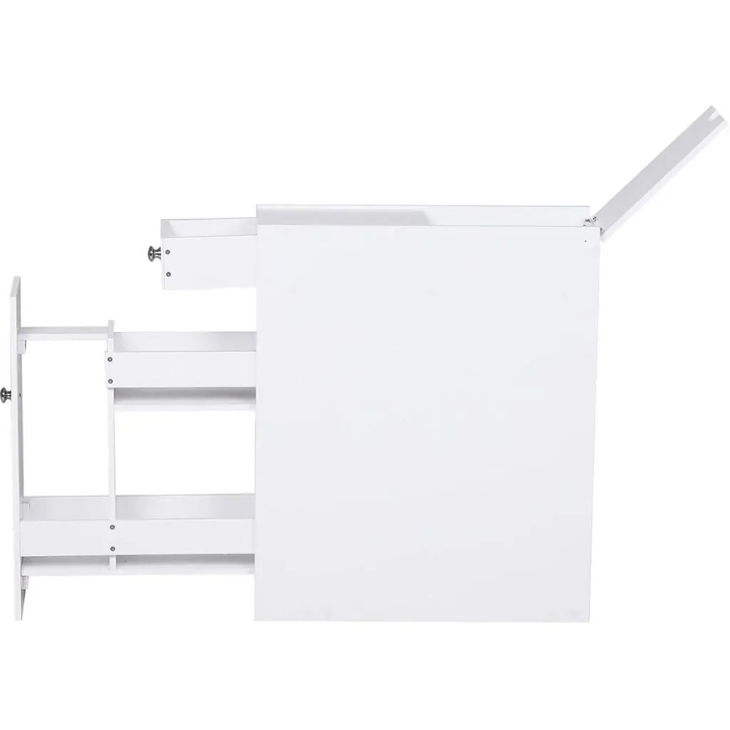 Schubladenschrank schmal weiß