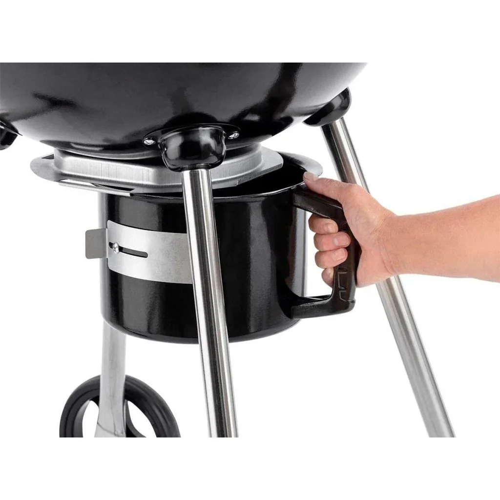 Vargan Kugelgrill - Holzkohlegrill - Kochfläche 44 x 32 cm - Schwarz