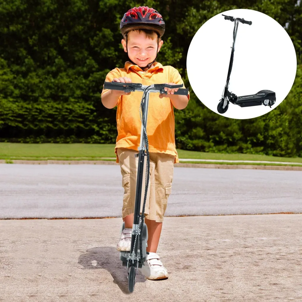 E-Scooter Kinderroller Cityroller 120W klappbar Schwarz