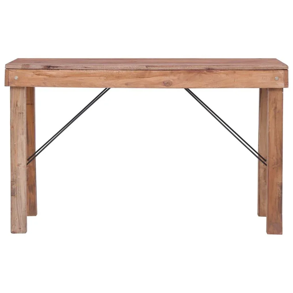 Wandtisch klappbar 130x40x80 cm Massivholz aus recyceltem Holz
