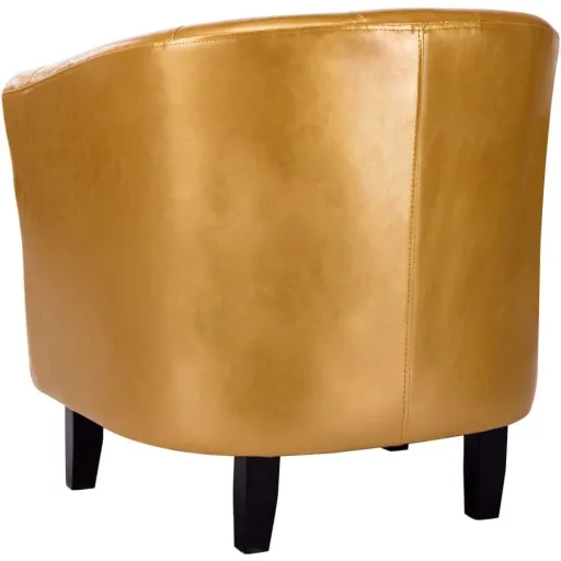 Schalensitz Kunstleder gold