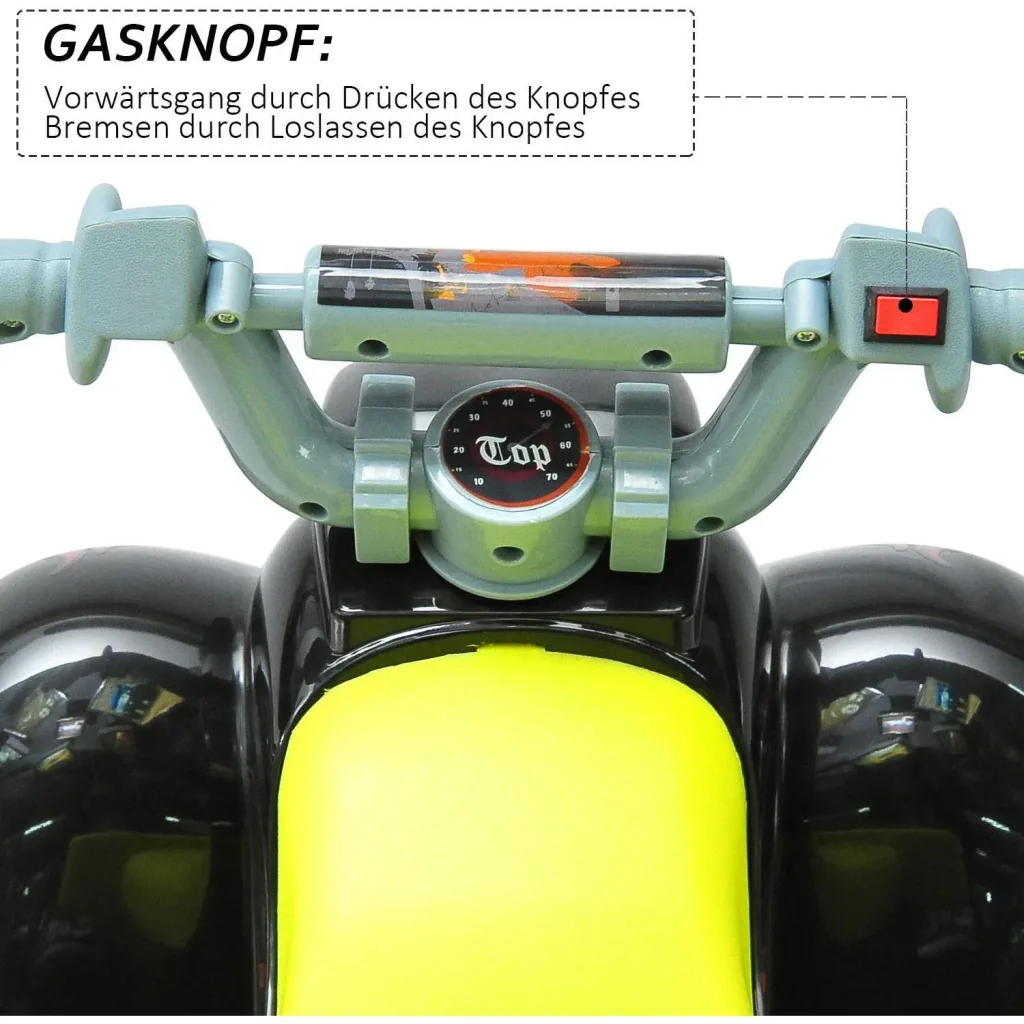 Kinderauto Kindermotorrad gelb-schwarz