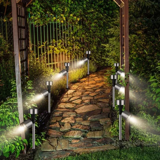 6er-Set LED-Solar - Gartenleuchte -