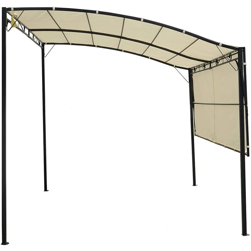 Pavillon mit klappbarem Seitendach