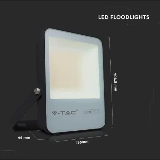 VT-30185 LED-Flutlicht - 30 W - 4720 Lm - 6400K - schwarz - Extra effizient
