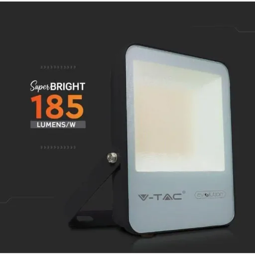 VT-30185 LED-Flutlicht - 30 W - 4720 Lm - 6400K - schwarz - Extra effizient