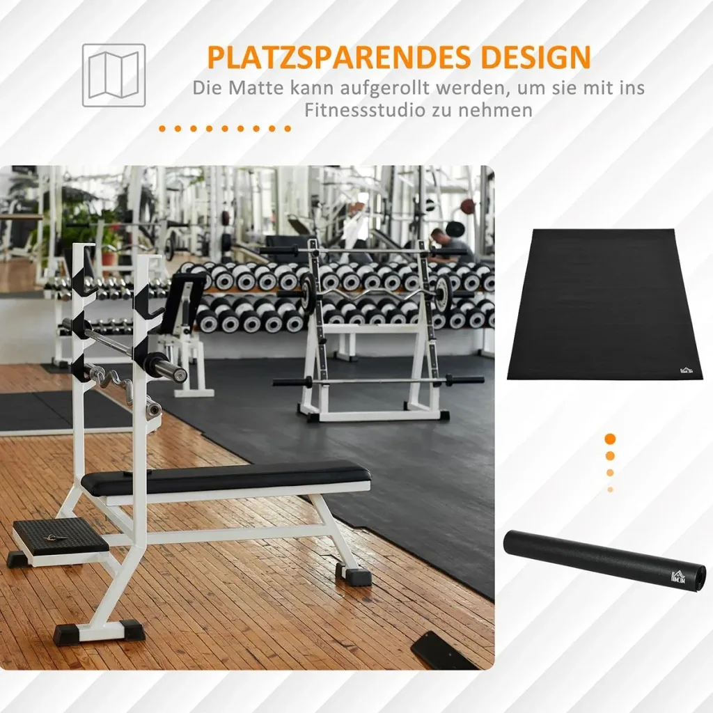 Bodenschutzmatte für Fitnessgeräte Sport Multifunktionsmatte Gymnastikmatten Yogamatten Anti-Rutsch Fitnessgerät für Hei