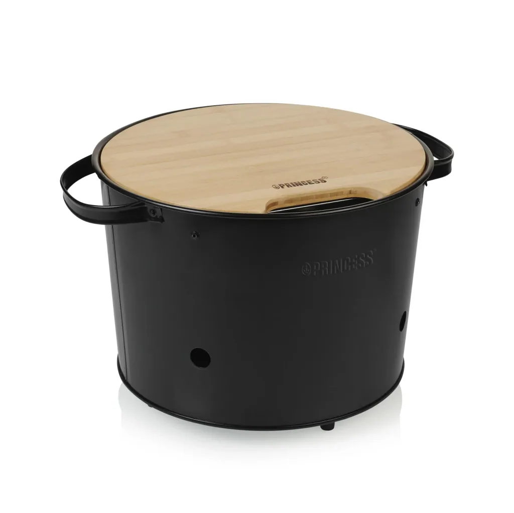 2in1 Hybrid Elektro- und Holzkohlegrill,1400 Watt