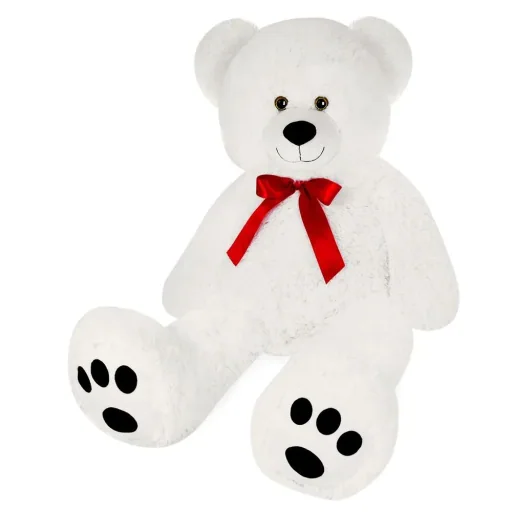 Großer Teddybär zum Knuddeln - Weiß - 5ft XXL