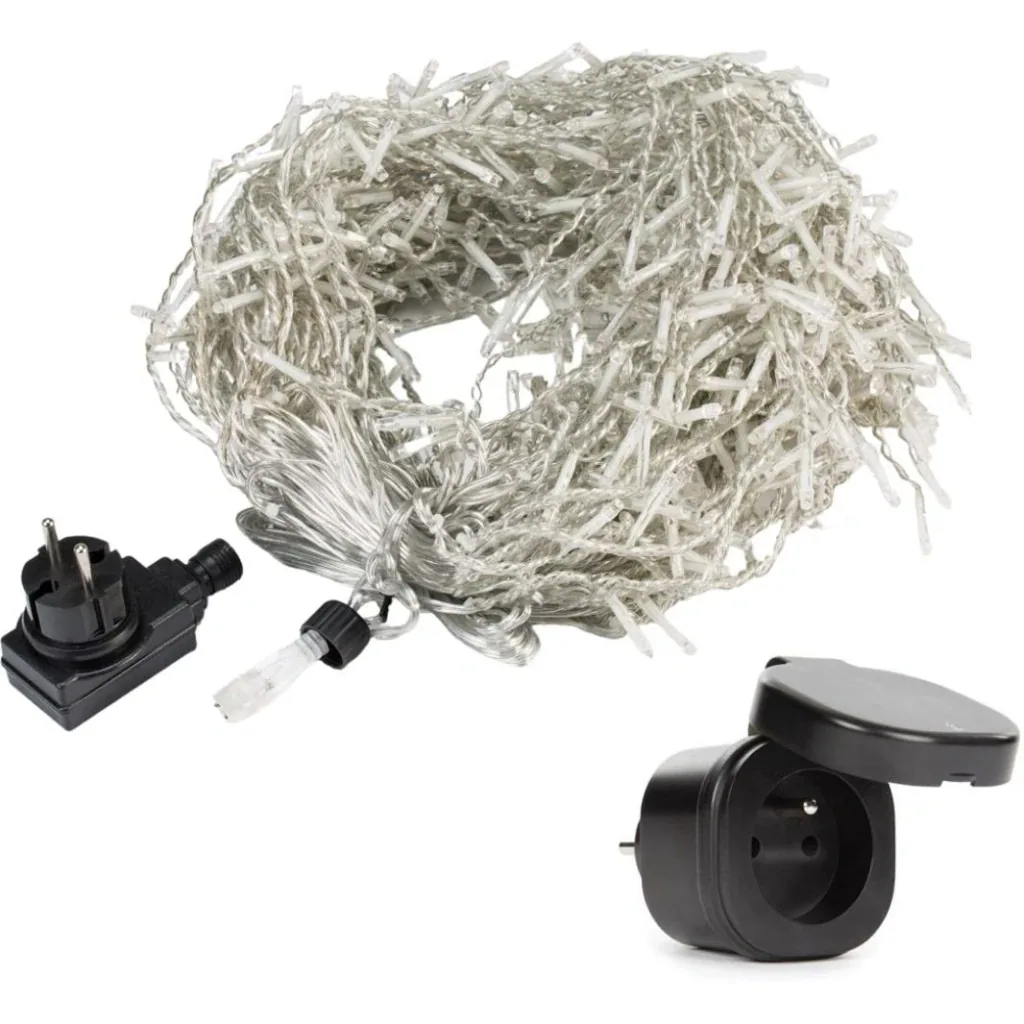 Weihnachtsbeleuchtung 20M 600 LEDs für innen und außen und Perel Smart home Wifi plug- Android & IOS