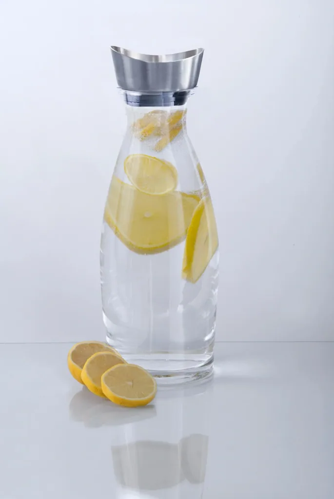 Moderne Glaskaraffe 1 Liter Inhalt