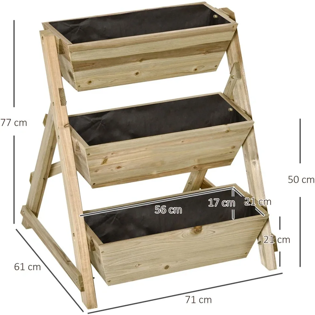 Blumentreppe Holz Blumenleiter mit