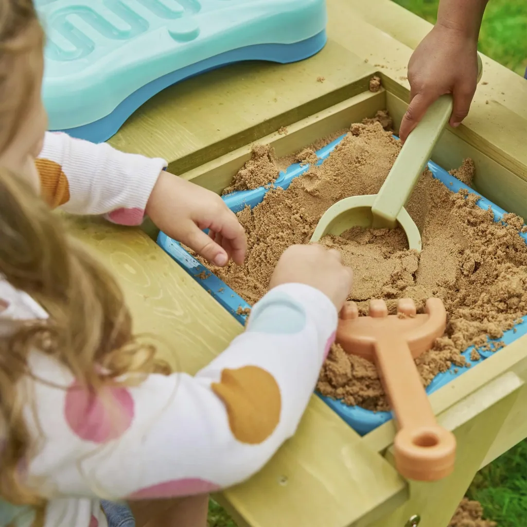 Spielwaren Holz Kinder Picknicktisch 89x94x51 cm Natur