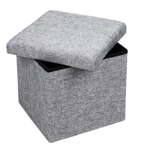 Klappbarer Hocker mit Ablage Gri