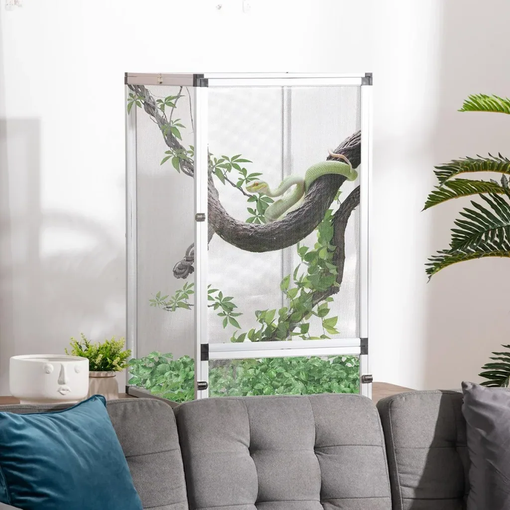 Terrarium für Reptilien 45 cm x 45 cm x 80 cm