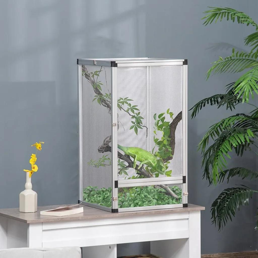 Terrarium für Reptilien 45 cm x 45 cm x 80 cm