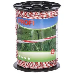 Profi Zaundraht 6X0,30 Tric, 400M, Weiß/Rot