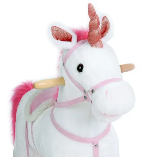Schaukelstuhl Kinder Einhorn mit Steigbügel
