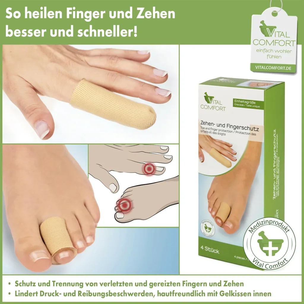 Finger- und Zehenschutz, je 2 Stück