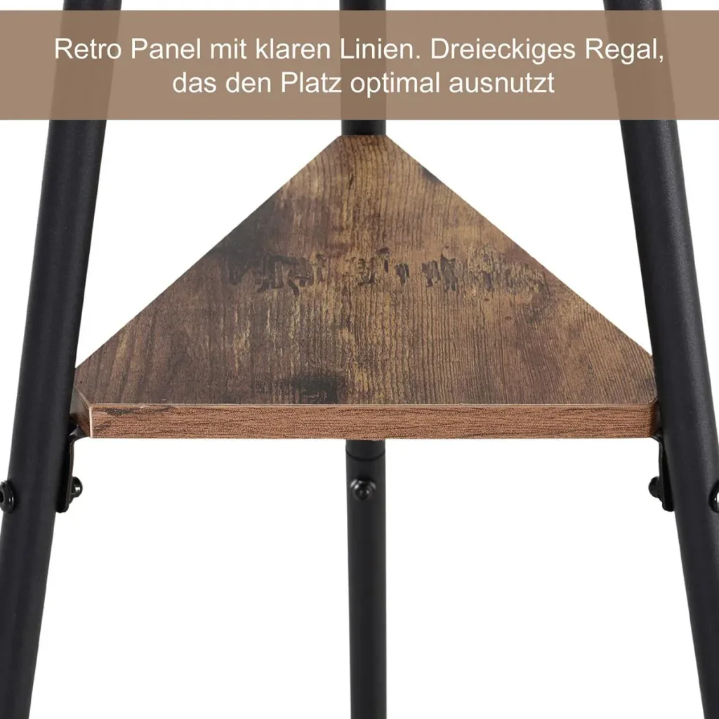 Kleiderständer mit 2 Ablagefächen schwarz