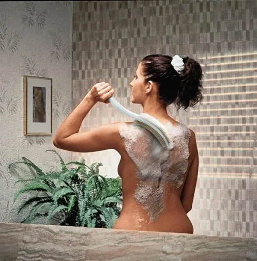 Massagebürste mit Naturhaarborsten