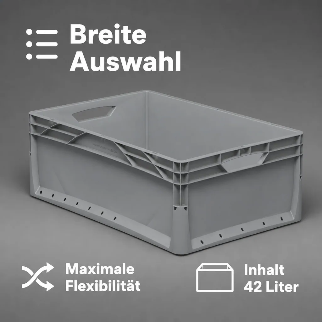 Eurobox 60x40x22cm grau 42l