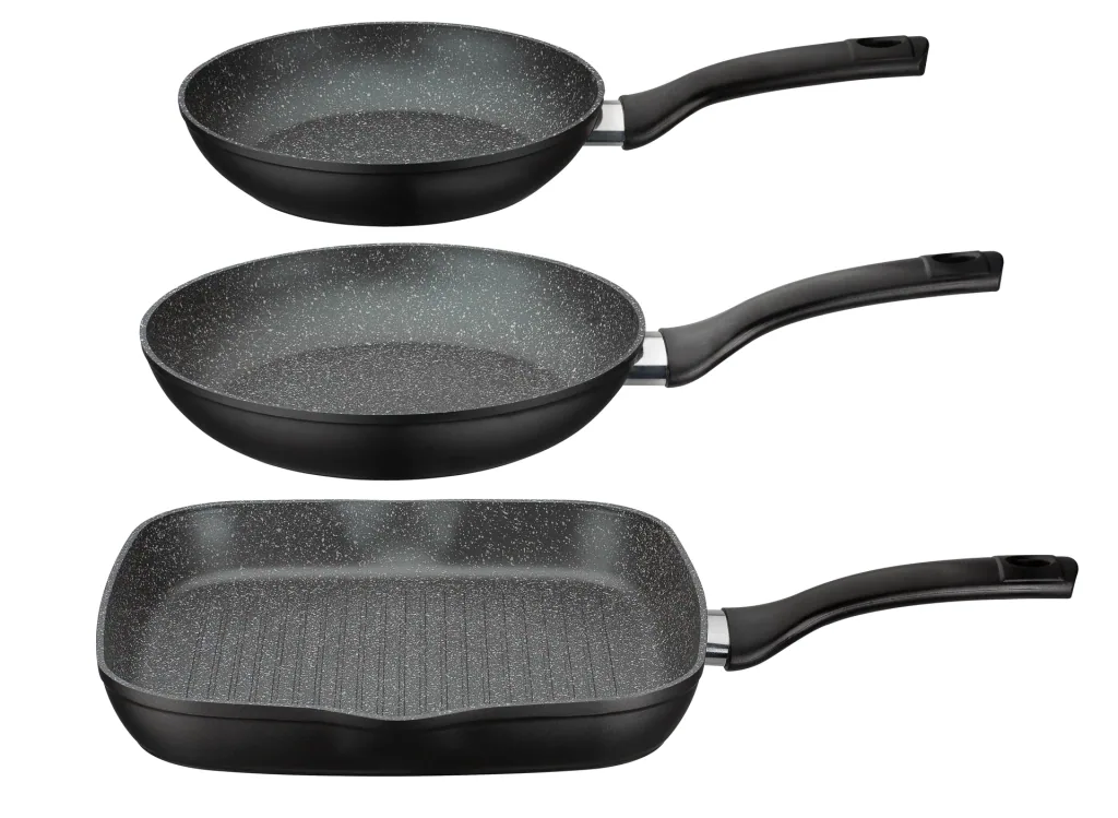 Bratpfannenset 4-tlg Gourmet Granit