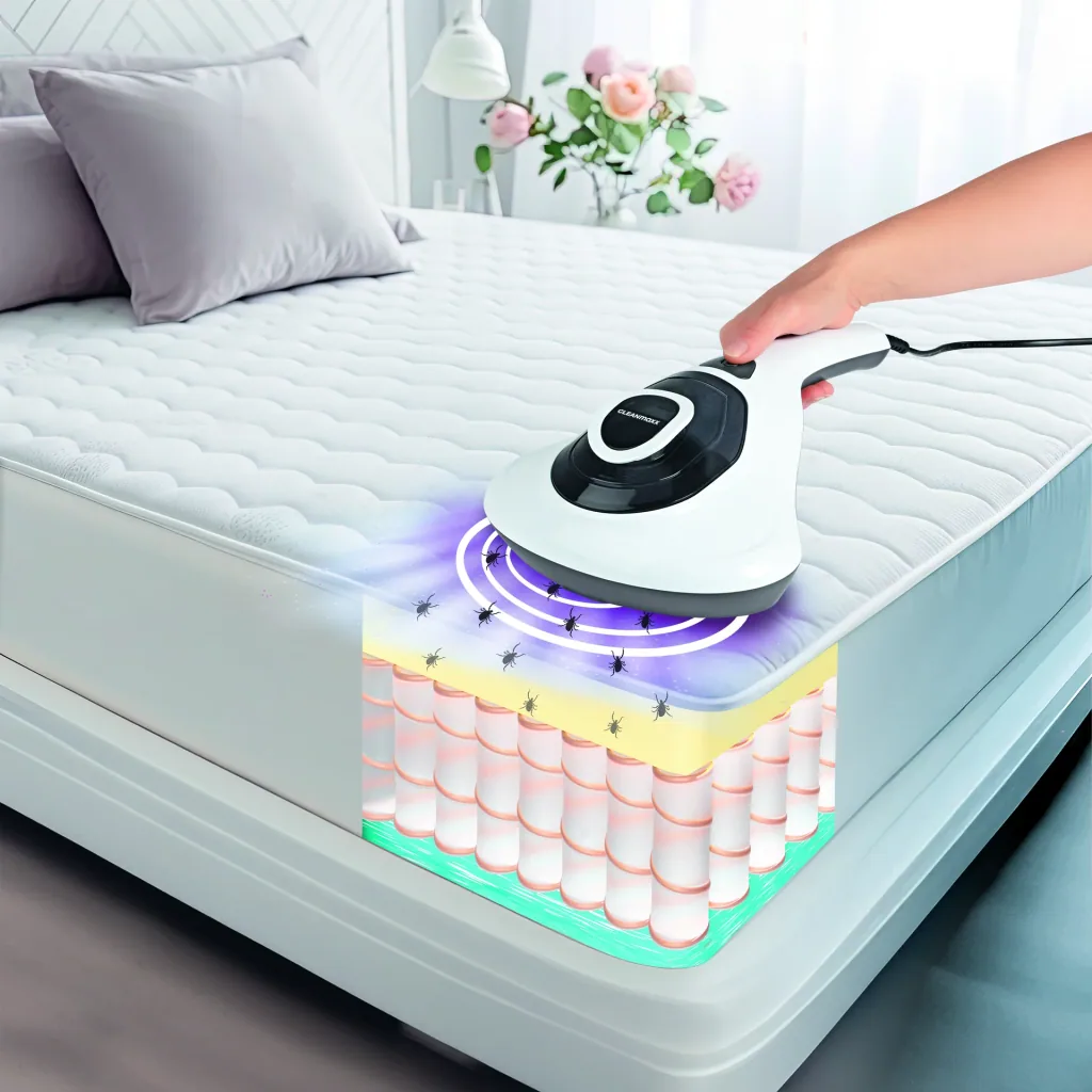 Milben-Handstaubsauger mit UV-C-Licht