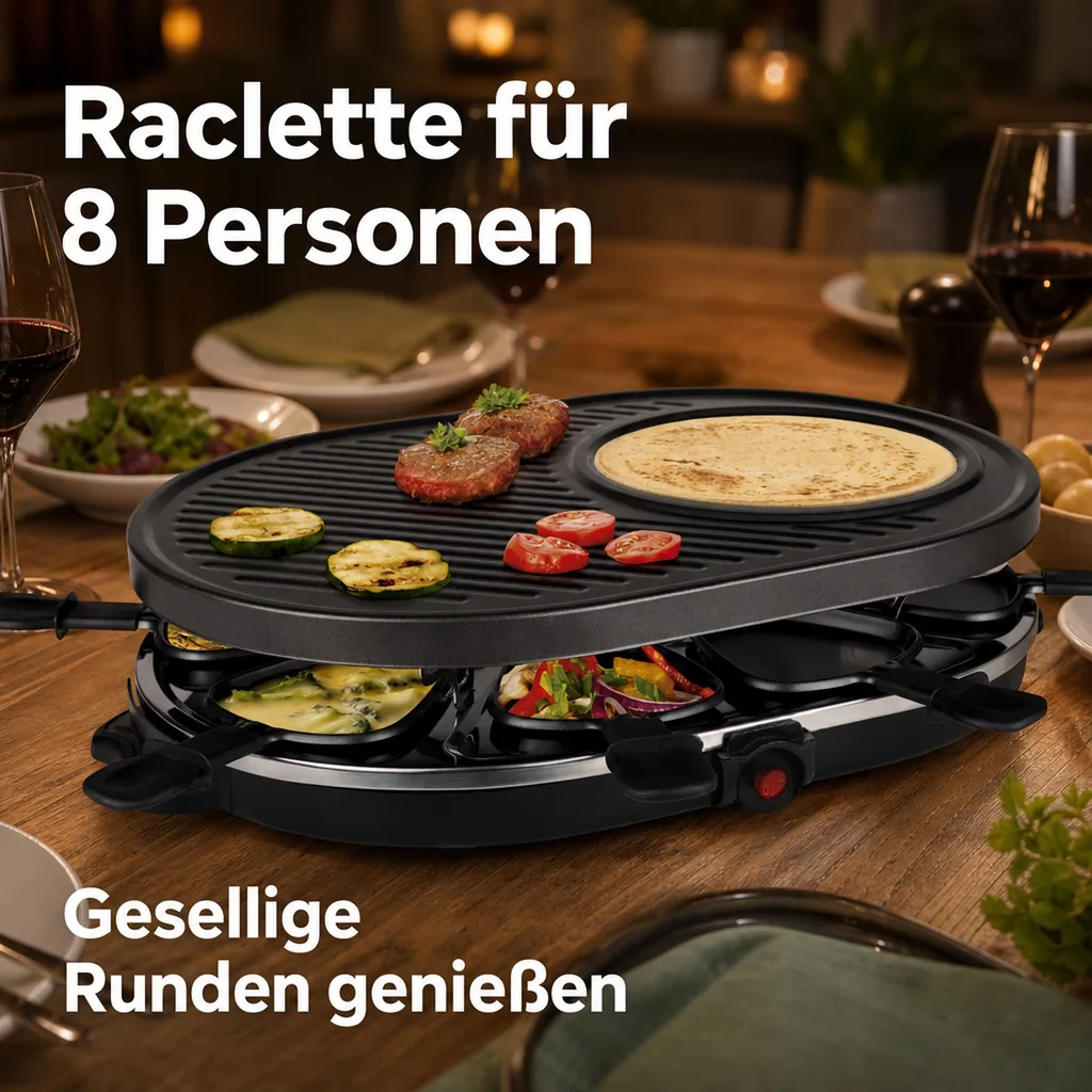 Raclette für 8 Personen