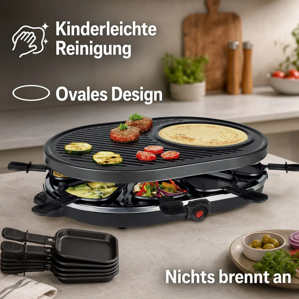 Raclette für 8 Personen