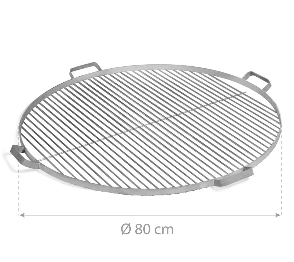 CookKing Grillrost 80 cm, Edelstahl, inklusive 4 Griffen