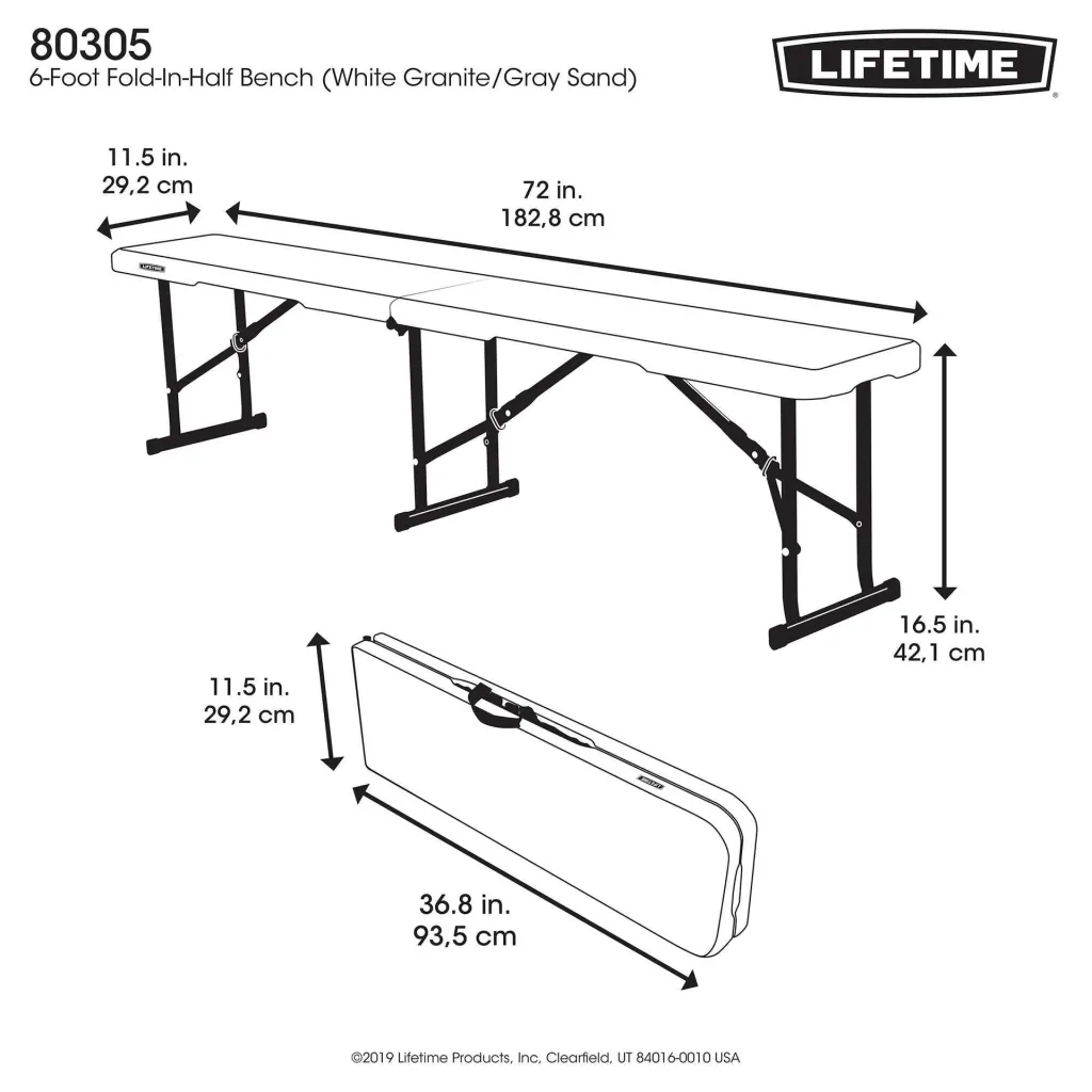 Lifetime Falt-Bank 183 cm