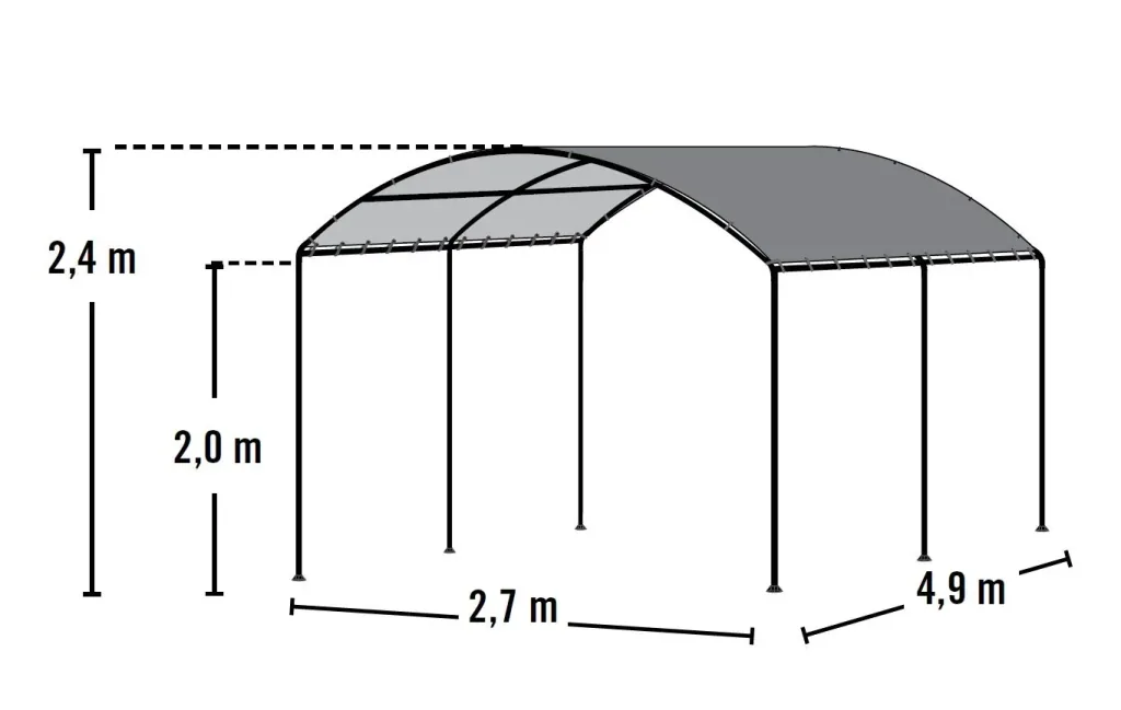 ShelterLogic Carport Unterstand, sand