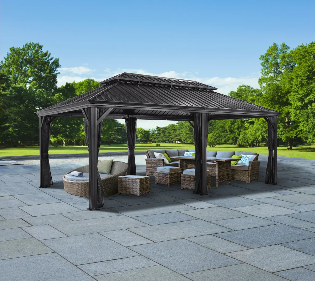 Sojag Vorhang-Set passend zum Pavillon Messina 12x20