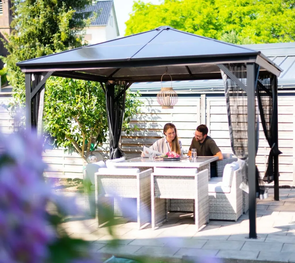 Sojag Vorhang-Set passend zum Pavillon Verona 10x10