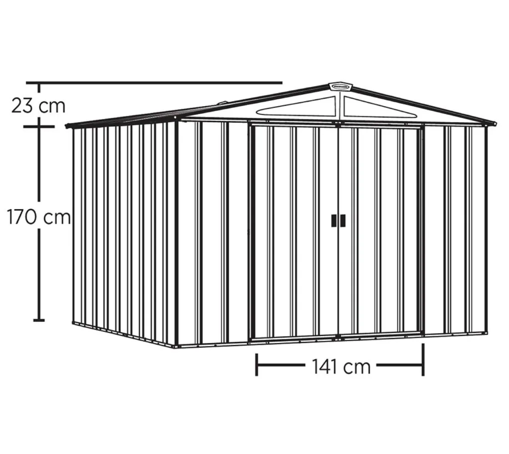 Metallgerätehaus 10x8