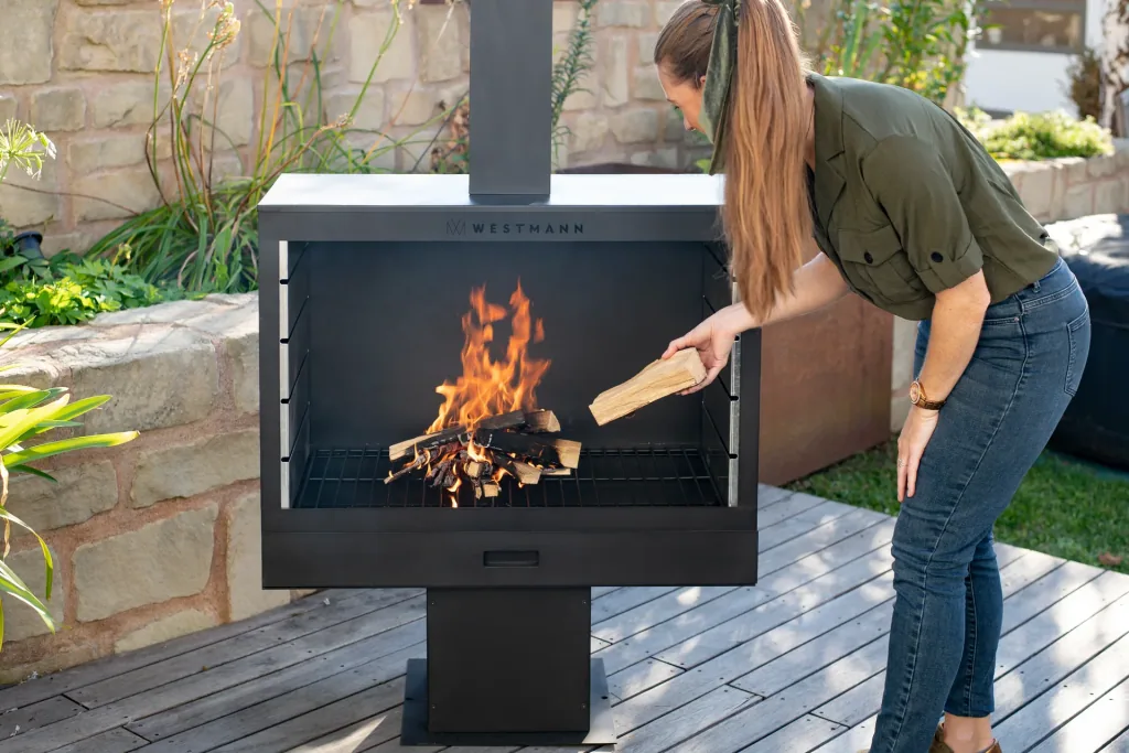 Westmann Grill und Kaminofen schwarz