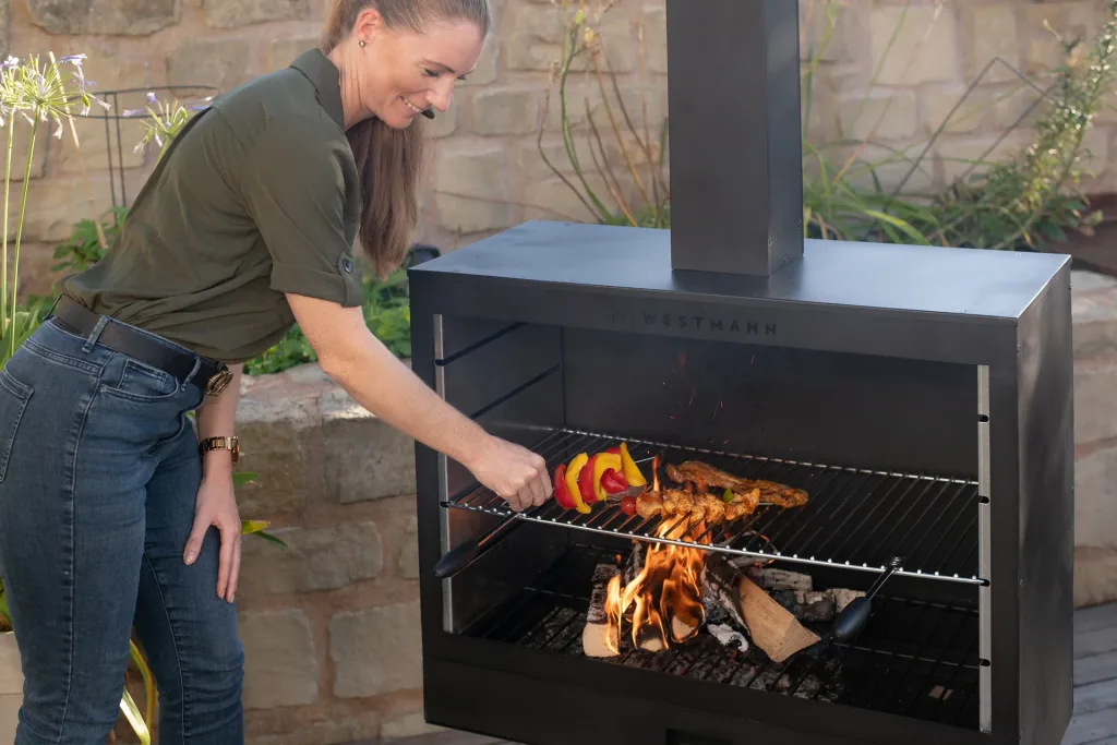 Westmann Grill und Kaminofen schwarz