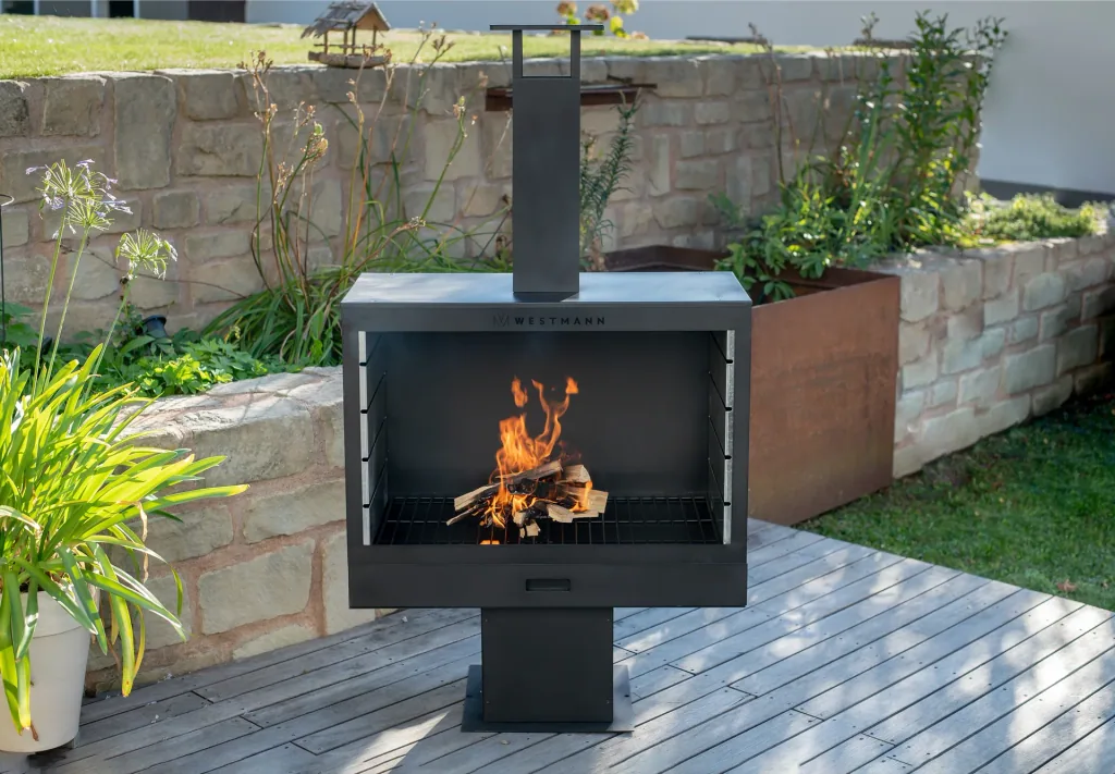 Westmann Grill und Kaminofen schwarz
