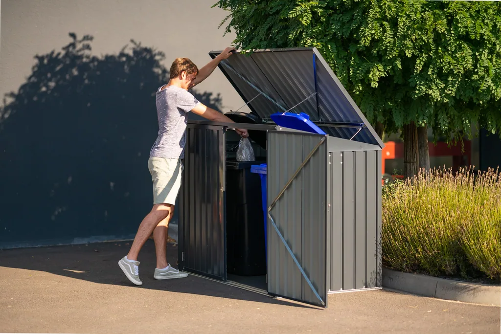 Westmann Mülltonnenbox 53 verzinkt (2× 240 L)
