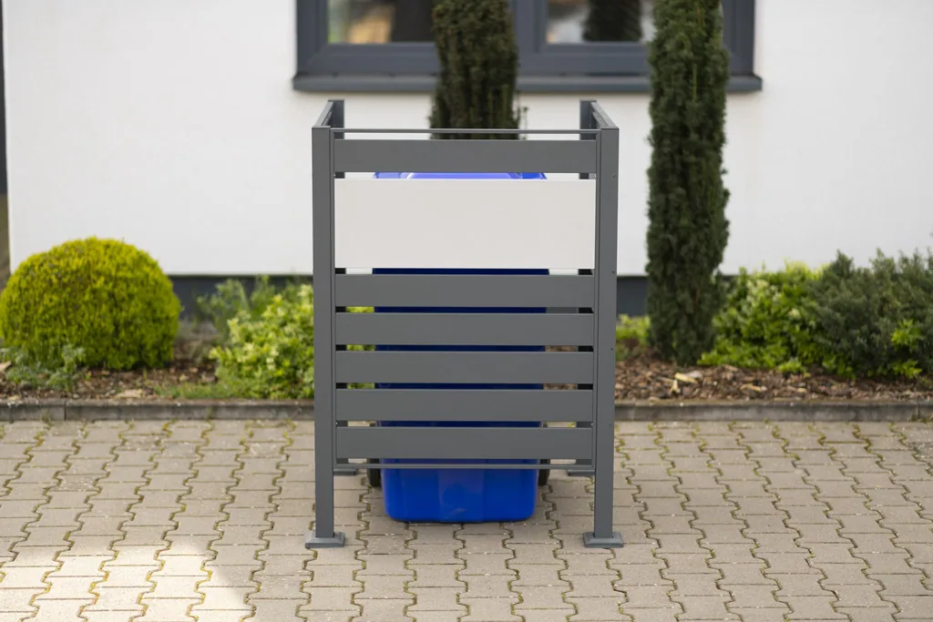 Westmann Mülltonnenverkleidung Planum 1er 120 cm anthrazit (1× 240 L)